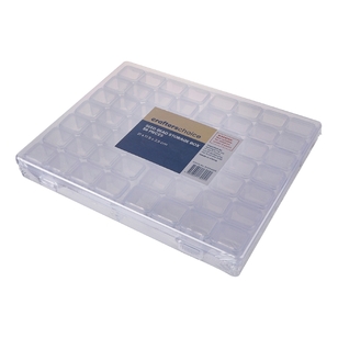 Crafters Choice 56 Piece Seed Bead Storage Box Clear