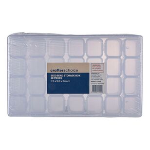 Crafters Choice 28 Piece Seed Bead Storage Box Assorted