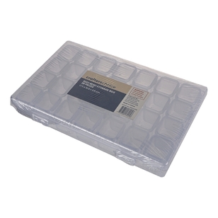 Crafters Choice 28 Piece Seed Bead Storage Box Clear