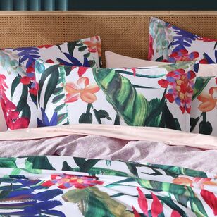 Logan & Mason Atherton Tropic Quilt Cover Set Multicoloured