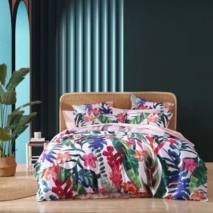 Logan & Mason Atherton Tropic Quilt Cover Set Multicoloured