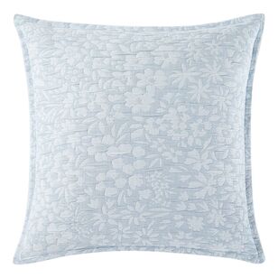 KOO Margot Floral Jacquard European Pillowcase Blue European