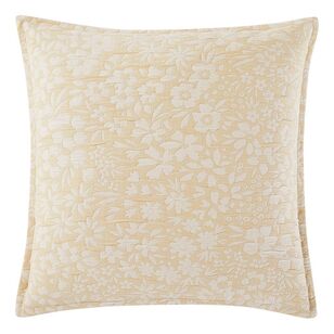 KOO Margot Floral Jacquard European Pillowcase Lemon European