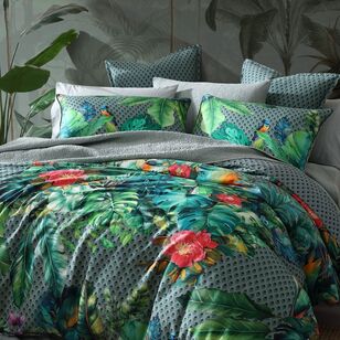 Logan & Mason Calypso Rainforest Quilt Cover Set Green