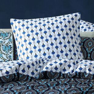 Logan & Mason Priya Quilt Cover Set Blue