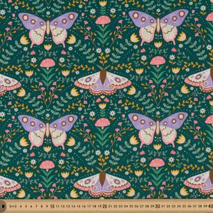 Midnight Dance 112 cm Cotton Fabric Green 112 cm