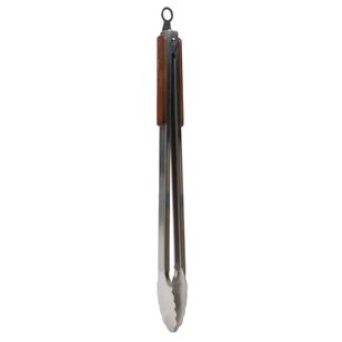 Culinary Co By Manu Long Metal Tongs Silver 36 cm