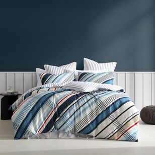 Logan & Mason Summerville Quilt Cover Set Blue