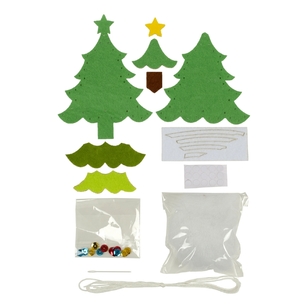 Fabric Editions Christmas Tree Felt Ornament Kit Multicoloured