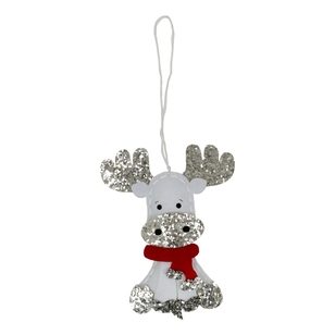 Fabric Editions Moose Christmas Felt Ornament Kit Multicoloured