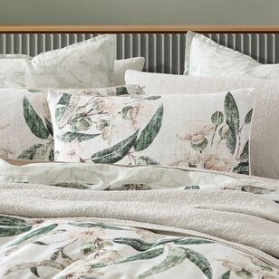 Logan & Mason Leeton Quilt Cover Set Eucalyptus