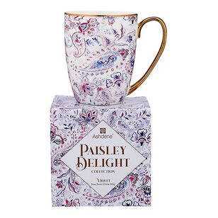 Ashdene Paisley Delight Violet Mug Purple