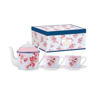 Ashdene Cherry Blossom Teapot & 2 Teacup Set Multicoloured