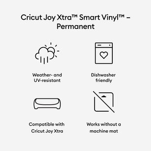 Cricut Joy Xtra Smart Permanent Vinyl Black 9.5 in x 36 in