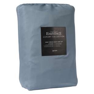 Eminence Luxury Collection 2000 Thread Count Sheet Set Blue Queen