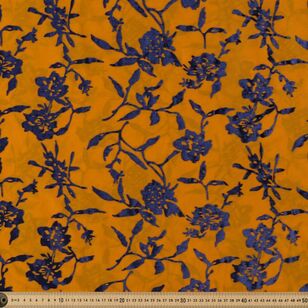 Rhapsody Burnout 145 cm Velvet Fabric Amber 145 cm