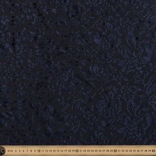 Rhapsody Burnout 145 cm Velvet Fabric Black 145 cm