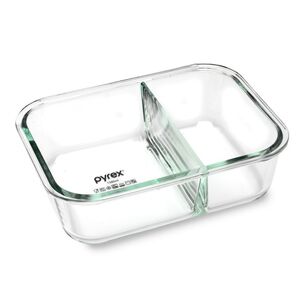 Pyrex Meal Prep 1380 ml Divided Container Clear & Grey 1380 ml