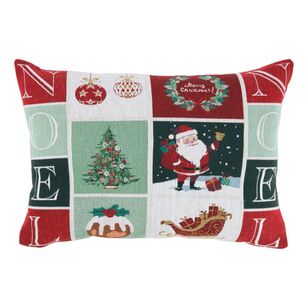 Jolly & Joy Christmas Noel Cushion Multicoloured 40 x 60 cm