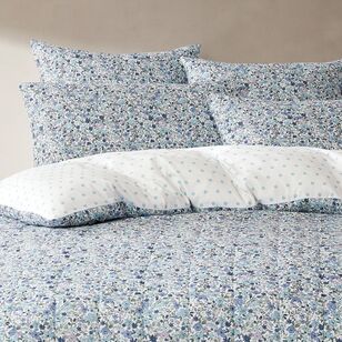 KOO Lola Quilted Quilt Cover Set Blue