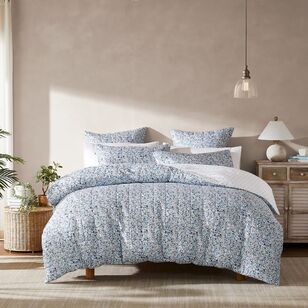 KOO Lola Quilted Quilt Cover Set Blue