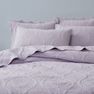 KOO Lola Quilted Coverlet Set Lilac 220 x 240 cm