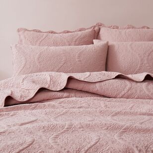 KOO Lola Quilted Coverlet Set Pink 220 x 240 cm