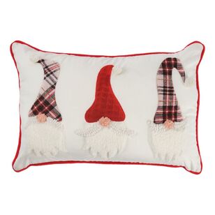 Jolly & Joy Christmas Gnome Cushion Multicoloured 40 x 60 cm