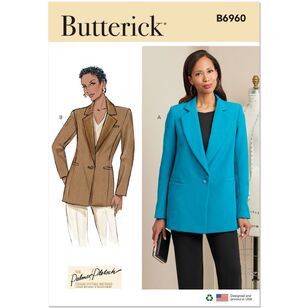 Butterick B6960 Misses' Jackets Pattern White