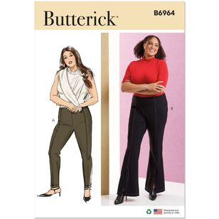 Butterick B6964 Women's Pants Pattern White