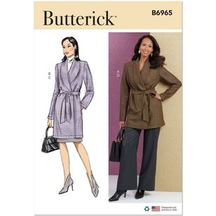 Butterick B6965 Misses' Jacket, Skirt and Pants Pattern White