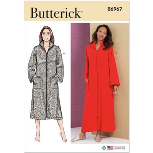 Butterick B6967 Misses' and Women's Robe Pattern White