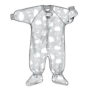 Butterick B6968 Infants' Bunting, Clothing, Accessories and Blanket Pattern White XXS - L
