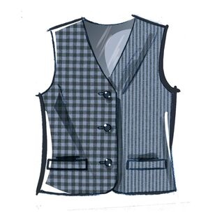 McCall's M8442 Misses' and Men's Lined Vests Pattern White XS - XL