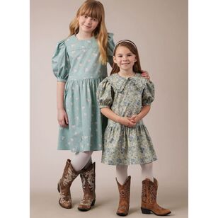 McCall's M8444 Children's and Girls' Dresses Pattern White