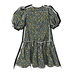 McCall's M8444 Children's and Girls' Dresses Pattern White