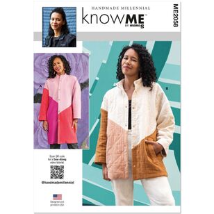 Know Me ME2058 Misses' Coat Pattern White
