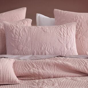 Platinum Flourish Quilt Cover Set Rose