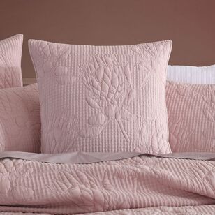 Platinum Flourish European Pillowcase Rose European