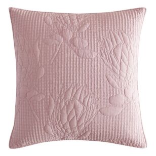 Platinum Flourish European Pillowcase Rose European