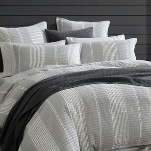 Platinum Hurley Quilt Cover Set Charcoal