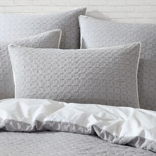 Platinum Flo Quilt Cover Set Fog