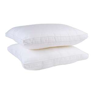 KOO 2 Pack Medium Profile Gusseted European Pillows White European