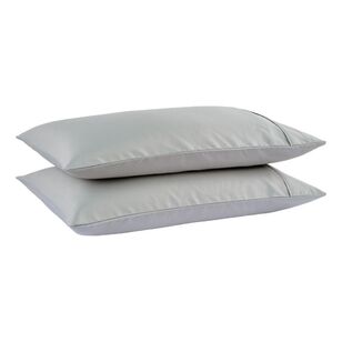 KOO 1000 Thread Count 2 Pack Standard Pillowcases Grey Mist Standard