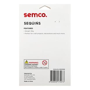 Semco Trio Sequins Pack White AB, Silver & Gold