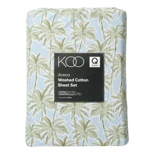 KOO Areca Washed Cotton Sheet Set Multicoloured