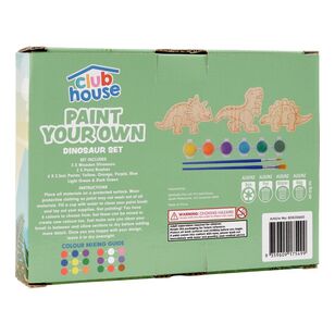 Club House Paint Your Own Dinosaur Set Multicoloured