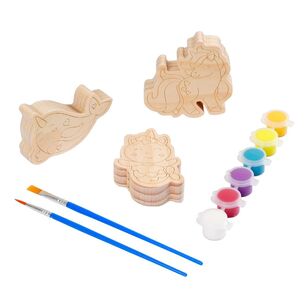 Club House Paint Your Own Dinosaur Set Multicoloured