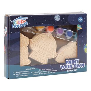 Club House Paint Your Own Space Set Multicoloured