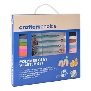 Crafters Choice Polymer Clay Starter Set Multicoloured